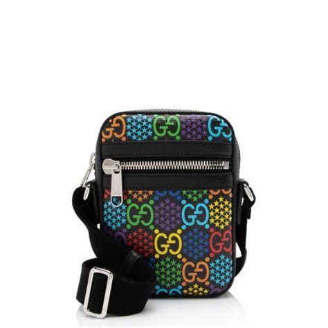 gucci psychedelic messenger bag|gucci messenger bag for sale.